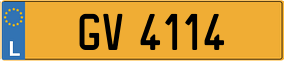 Trailer License Plate